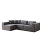 Modular L Shaped Sectional Compressed Sofa, Free Combination - Furniture Home Direct