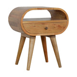 Circular Open Bedside Nightstand - Furniture Home Direct