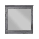 Vidalia - Rustic Mirror - Gray / Oak - Furniture Home Direct
