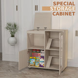 4 Tier Hamster Cage With Acrylic Windows And Storage Cabinet - Furniture Home Direct
