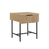 Modern Fluted Door Minimalist Side Table - Furniture Home Direct
