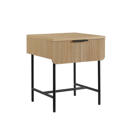 Modern Fluted Door Minimalist Side Table - Furniture Home Direct
