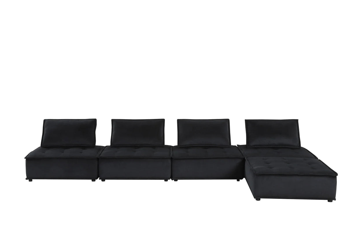 Anna - Stylish Sectional Sofa Ottoman - Furniture Home Direct