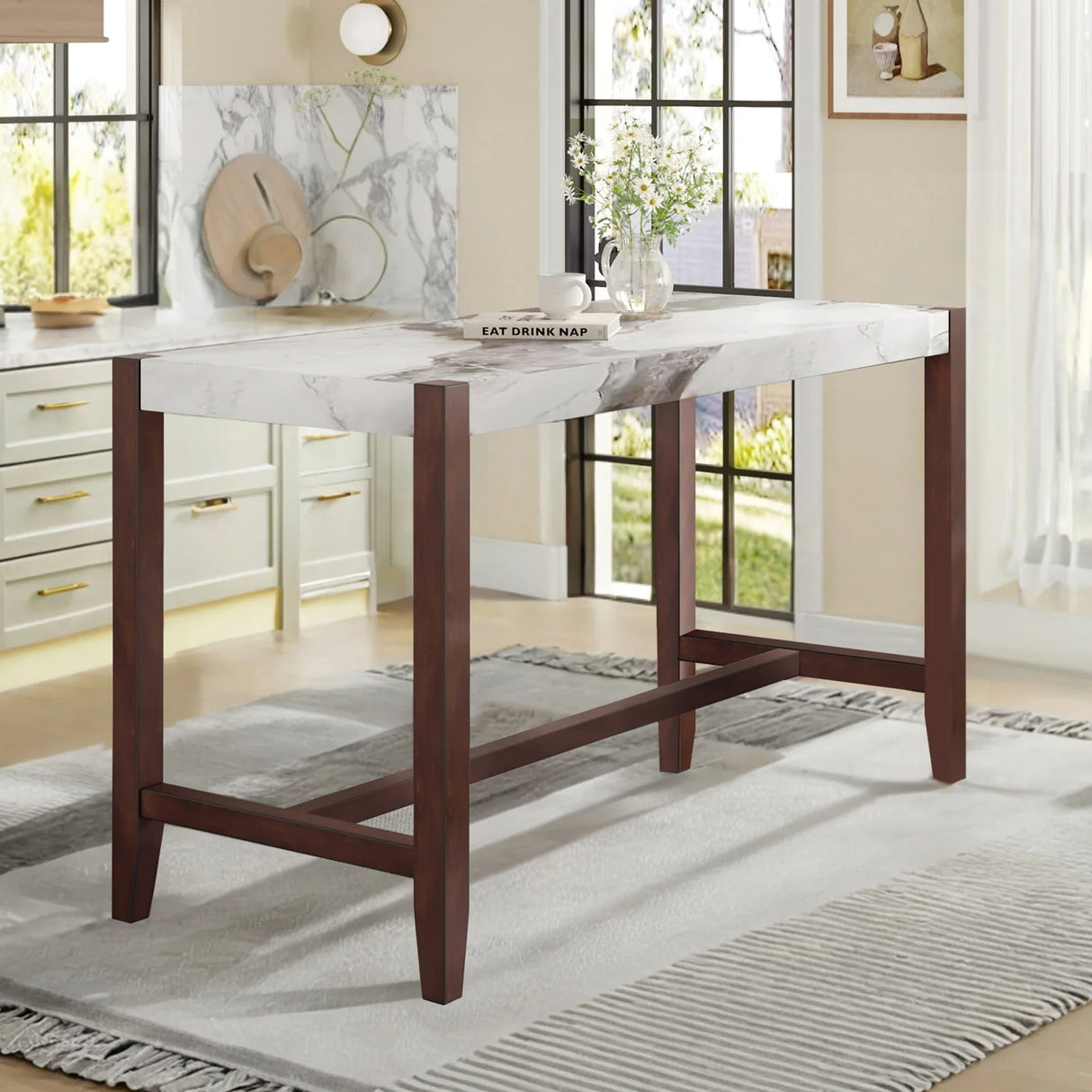 Counter Height Bar Table For Kitchen - Furniture Home Direct
