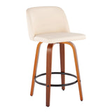 Toriano - Mid Century Modern, Counter Stool (Set of 2) - Furniture Home Direct