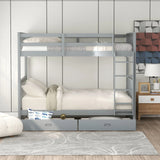 Bunk Bed With Ladders And 2 Storage Drawers - Furniture Home Direct
