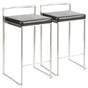 Fuji - Contemporary, Stackable Elegant Counter Stool (Set of 2) - Furniture Home Direct