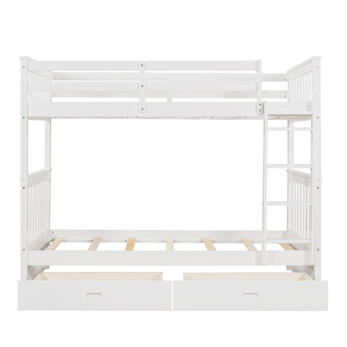 Bunk Bed With Ladders And 2 Storage Drawers - Furniture Home Direct
