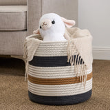 Gregory - Cotton Round Storage Basket - Furniture Home Direct