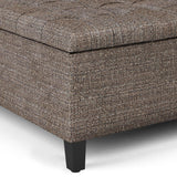 Harrison - Upholstered Coffee Table Storage Ottoman - Furniture Home Direct