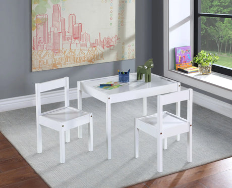 Della - 3-Piece Solid Wood Kids Table & Two Chair Set - Furniture Home Direct