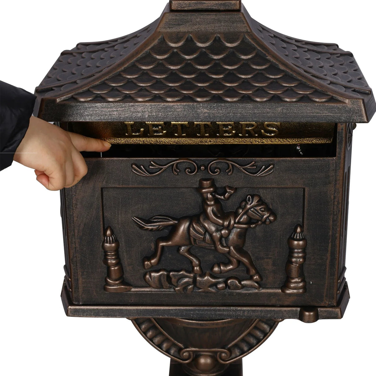 Cast Aluminum Mail Box, Postal Box, Mailbox - Furniture Home Direct