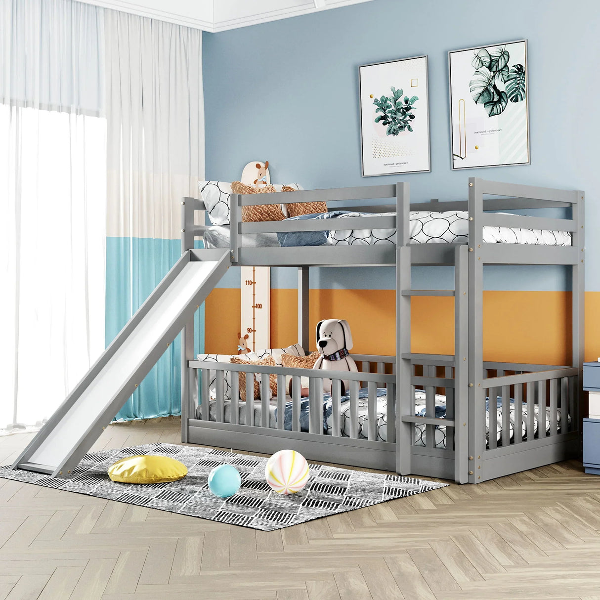 Functional Bunk Bed & Convertible Ladder And Slide - Furniture Home Direct