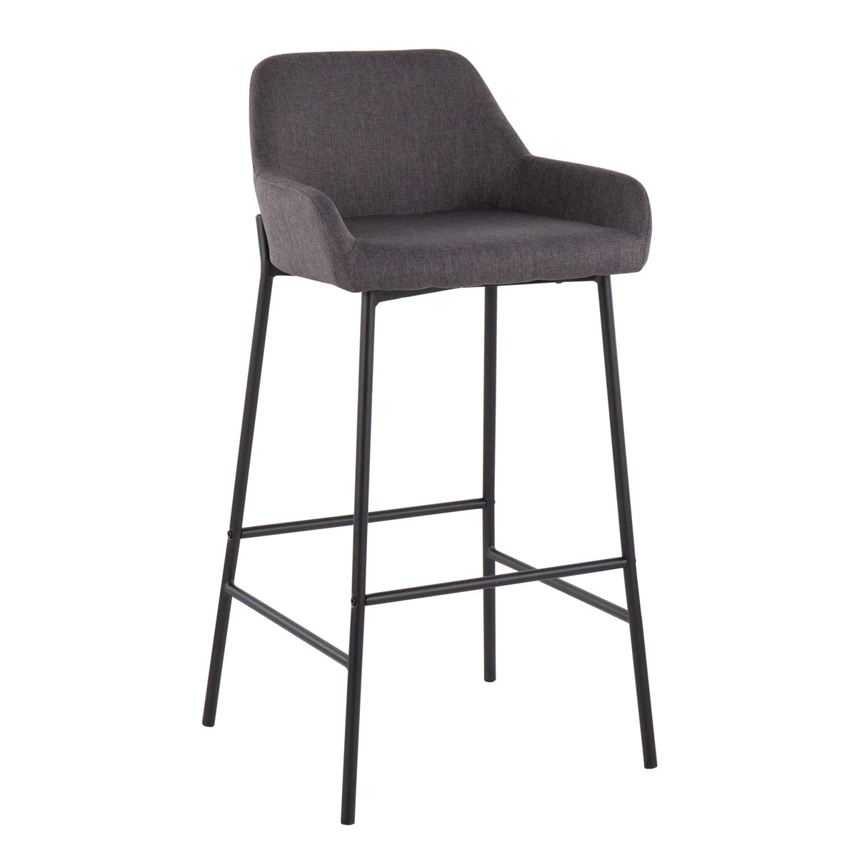 Daniella - Industrial Fixed Height Bar Stool (Set of 2) - Furniture Home Direct
