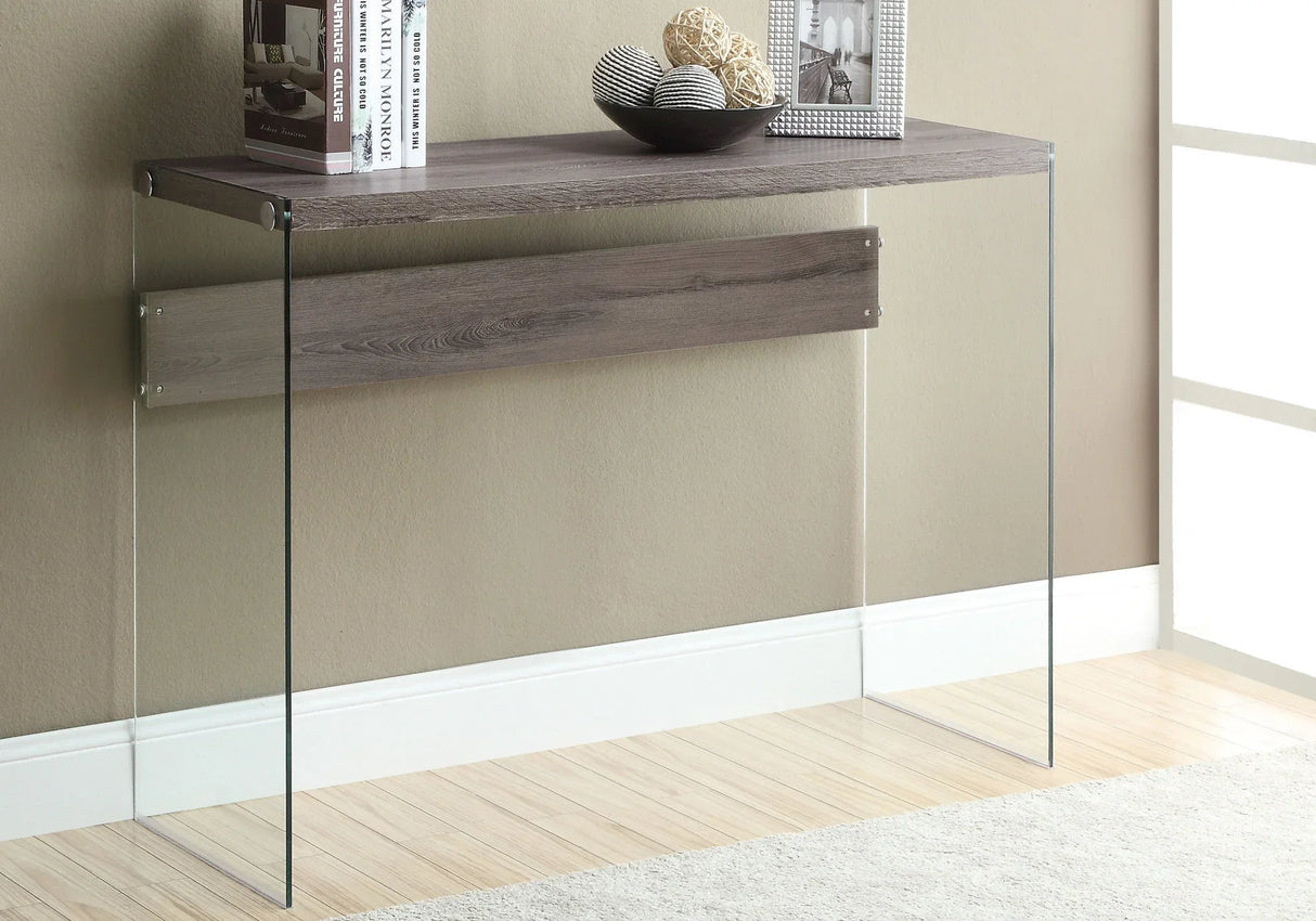 Accent Console Table For Entryway, Glossy Spacious Surface - Furniture Home Direct