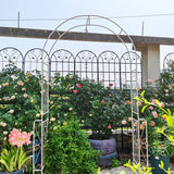 Metal Garden Arch Garden Arbor Trellis Climbing Plants Support Rose Arch Outdoor Arch - Furniture Home Direct