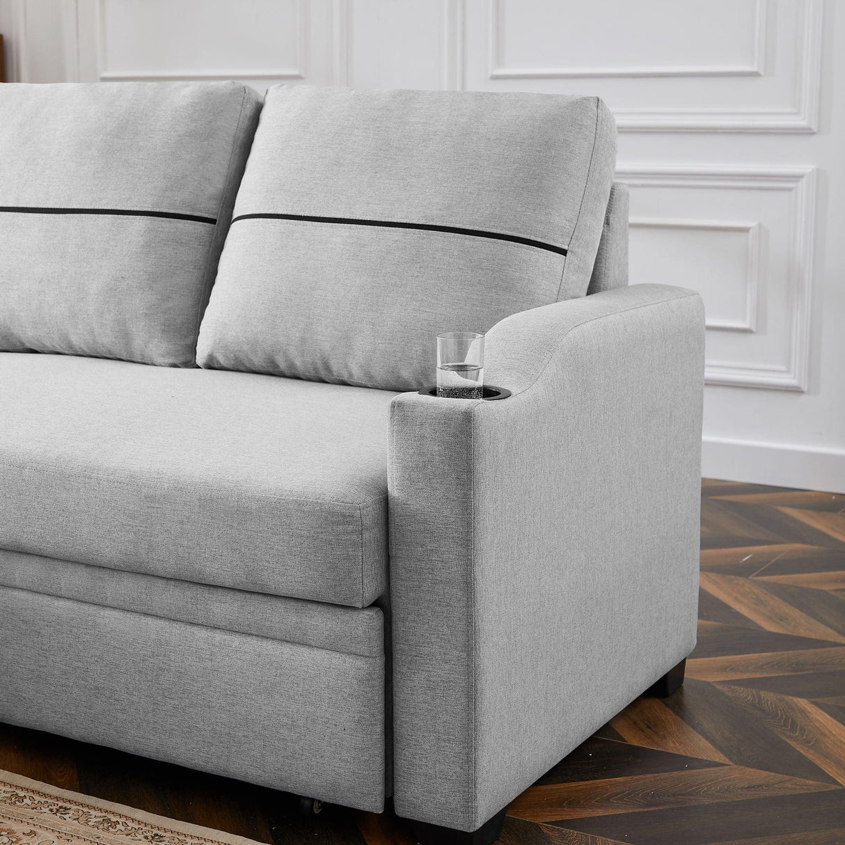 Broaching Pull-Out Storage Sofa - Furniture Home Direct