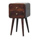 Curved Nightstand, - Furniture Home Direct