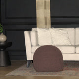 Semi Rounded Pouf, Cable Knitted, Perfect Seating - Furniture Home Direct