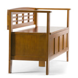 Adams - Entryway Storage Bench Handcrafted - Furniture Home Direct