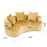 Cloud Modular Sectional Sofa With Chaise, With Deep Seat - Furniture Home Direct
