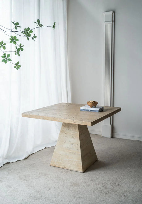 Square Dining Table With Pedestal Base - Furniture Home Direct