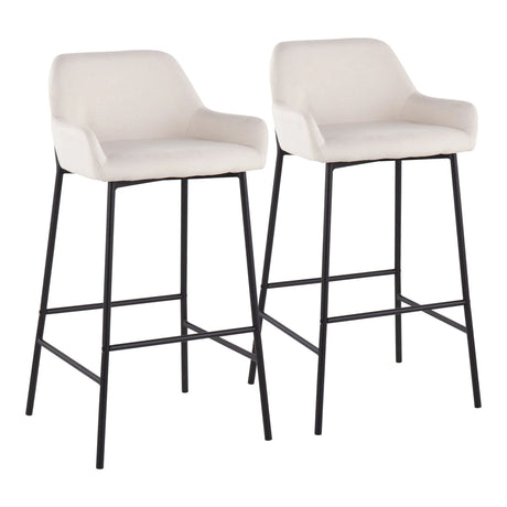 Daniella - Industrial Fixed Height Bar Stool (Set of 2) - Furniture Home Direct