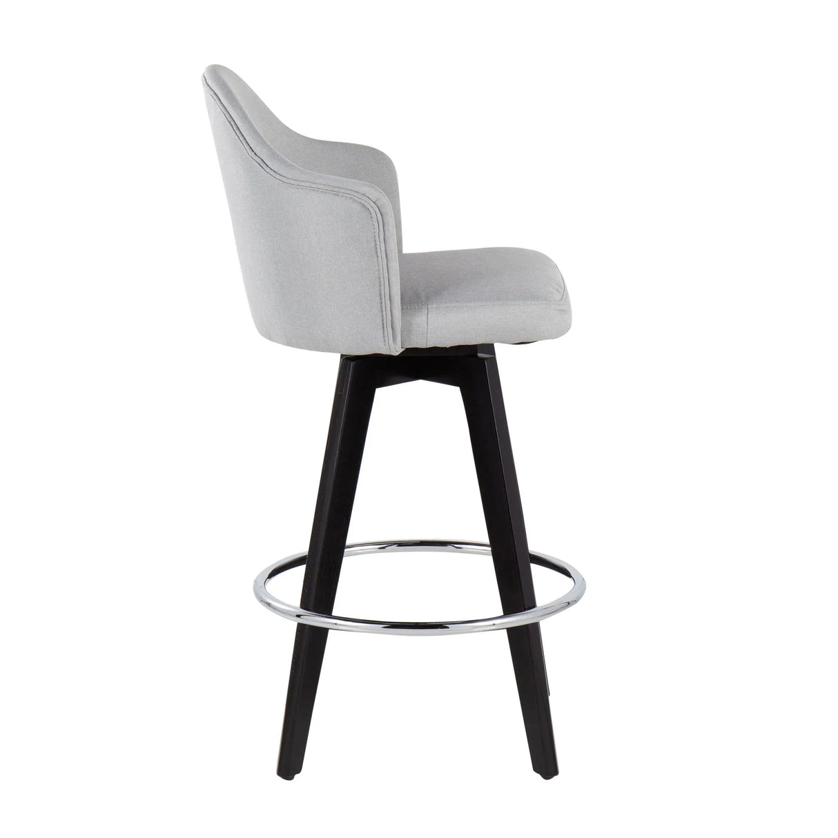 Ahoy - Contemporary Fixed Height Counter Stool With Round Footrest (Set of 2) - Furniture Home Direct