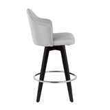 Ahoy - Contemporary Fixed Height Counter Stool With Round Footrest (Set of 2) - Furniture Home Direct