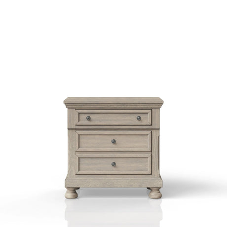 Nightstand Two Storage Drawers - Furniture Home Direct