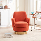 Teddy Swivel Barrel Chair, Swivel Accent Chairs Armchair For Living Room - Furniture Home Direct