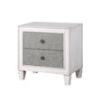 Katia - Weathered Night Stand - Gray / White - Furniture Home Direct