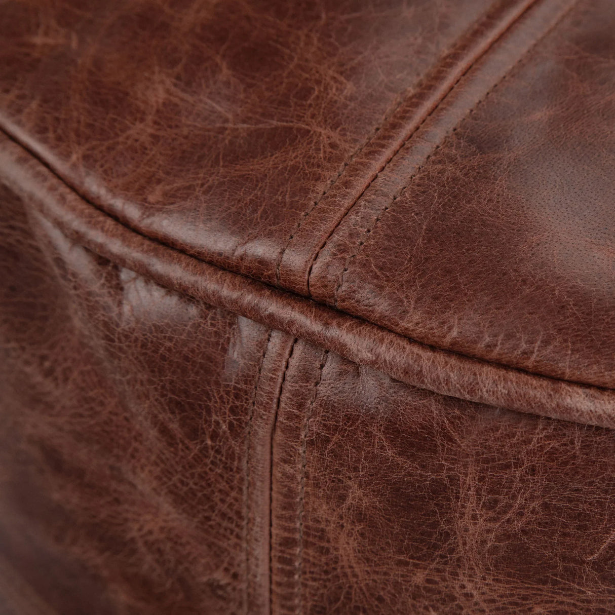 Connor - Handcrafted Round Pouf - Furniture Home Direct
