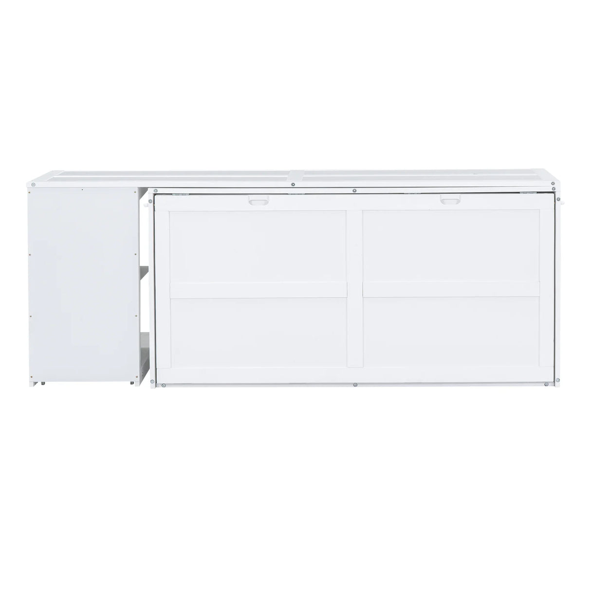 Modern Cabinet Bed With Desk and Storage - Queen Size - Furniture Home Direct