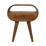 Circular Open Bedside Nightstand