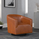 Garland - Swivel Chair With Upholstery - Caramel - Furniture Home Direct
