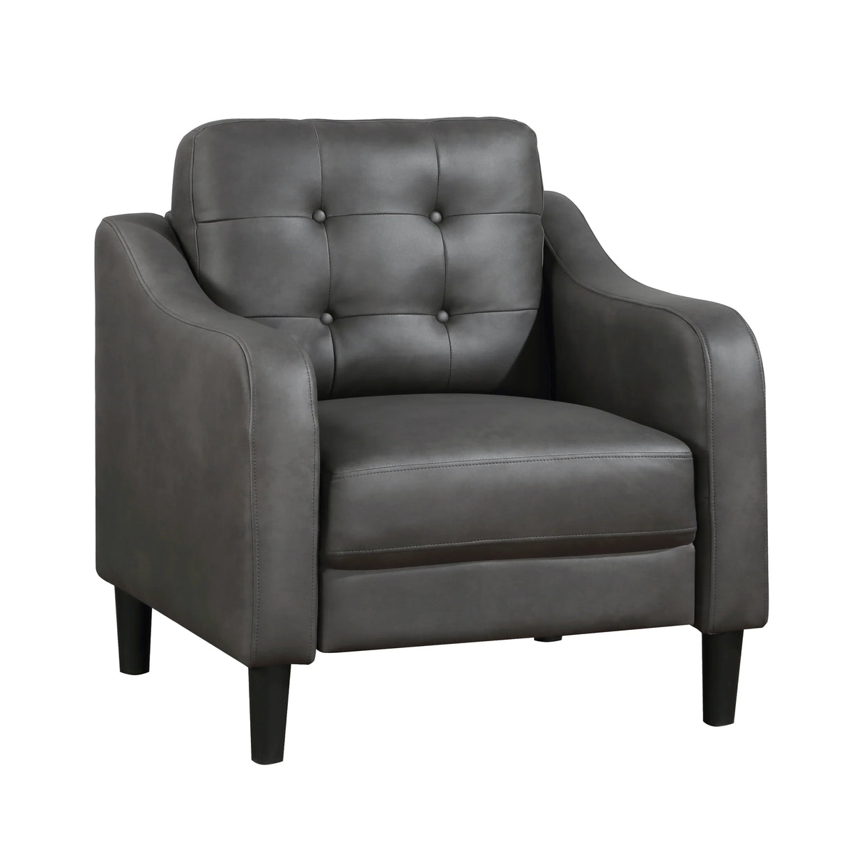 3pc Living Room Set Including Sofa, Love seat and Chair - Gray - Furniture Home Direct