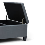 Harrison - Upholstered Coffee Table Storage Ottoman - Furniture Home Direct