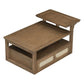 Coffee Table With 1 Storage Shelf, 2 Tabletops And 1 Rattan Drawer - Furniture Home Direct