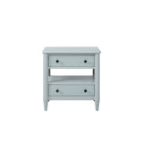 Open Nightstand With 2 Drawers - Furniture Home Direct