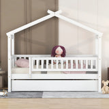 Creativity House Bed With Twin Size Trundle - Furniture Home Direct