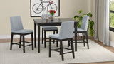 Quaint - 5 Piece Gathering Height Set - Gray - Furniture Home Direct