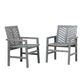 Modern 2 Piece Chevron Patio Chairs - Furniture Home Direct