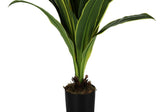 47" Tall, Artificial Plant, Dracaena Tree, Indoor, Faux, Fake, Floor, Greenery, Potted, Real Touch, Decorative - Green / Black - Furniture Home Direct