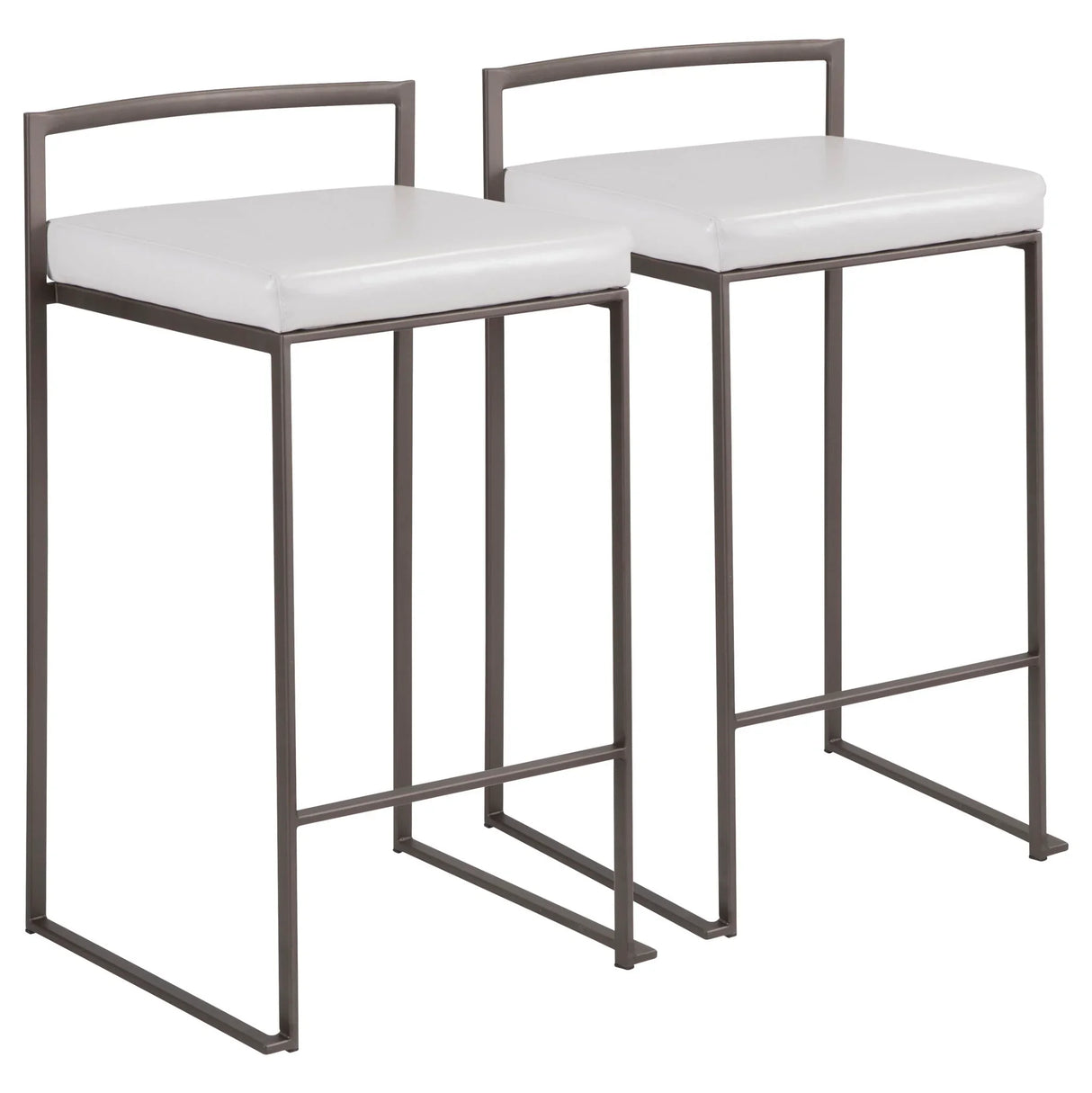 Fuji - Industrial Stackable Counter Stool Elegant Design - Furniture Home Direct