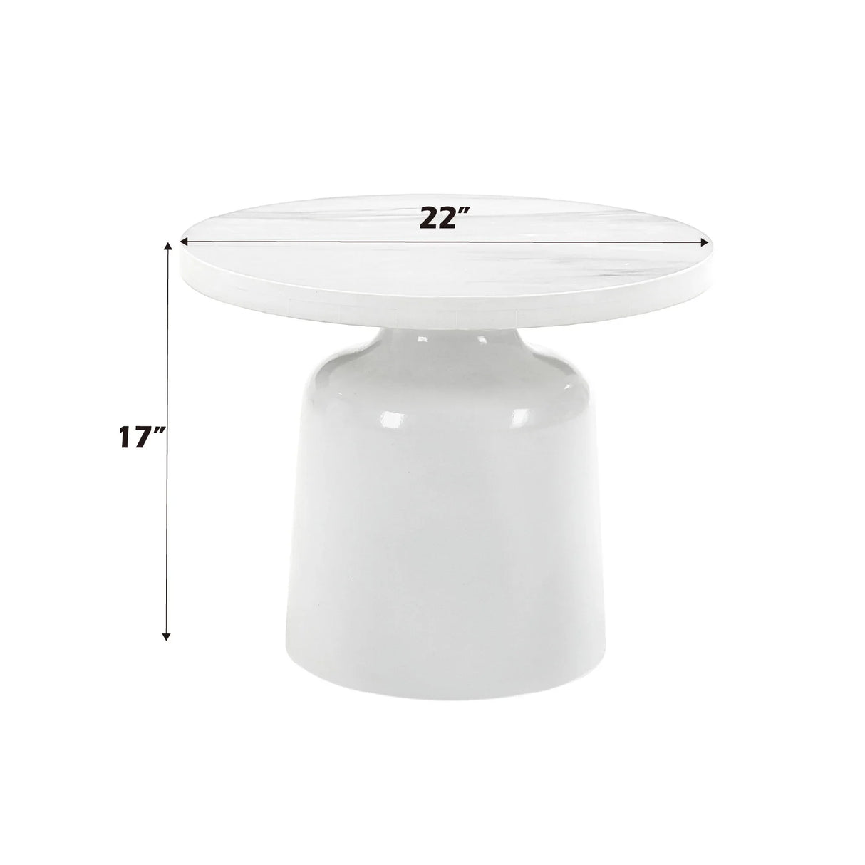 Zaid - Engineering Marble High Gloss Table - Furniture Home Direct
