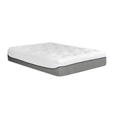 Ultra Plush 13" Gel Memory Foam Mattress For King Size Bed With Double Layered Jacquard Cover - Gray / White - Furniture Home Direct