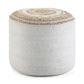 Serena - Handcrafted Round Braided Pouf - Furniture Home Direct