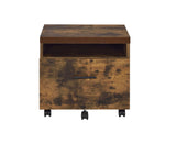 Bob - File Cabinet - Weathered Oak / Black - Furniture Home Direct