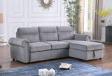 Ashton - Reversible Sleeper Sectional Sofa Chaise - Furniture Home Direct